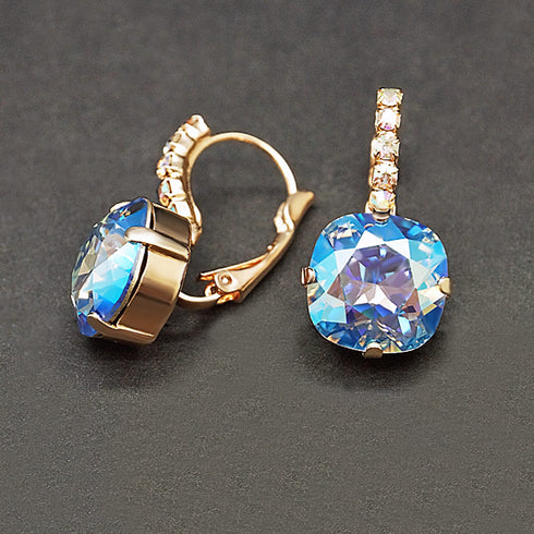 Auskari "Apžilbinošs Mirdzums VII (Light Sapphire Shimmer)" ar Swarovski™ kristāliem